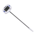 Termometru alimentar digital de insertie cu 2 butoane, culoare alb, cu tija, model IT01
